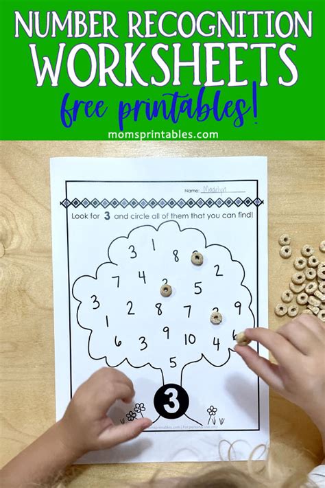 Number Recognition Worksheets 1 10 Free Moms Printables Worksheets Library