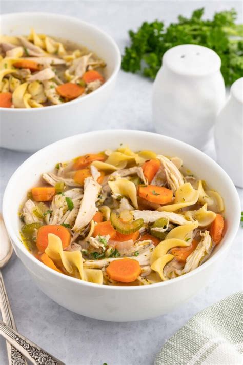 Easy Rotisserie Chicken Soup [Under an Hour] | The Clean Eating Couple