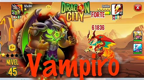 Dragon City Testando o dragão Vampiro Guloso level 45 A YouTube