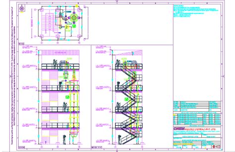 Chemical Treatment Plant Elevation And Side View Drawing Cadbull