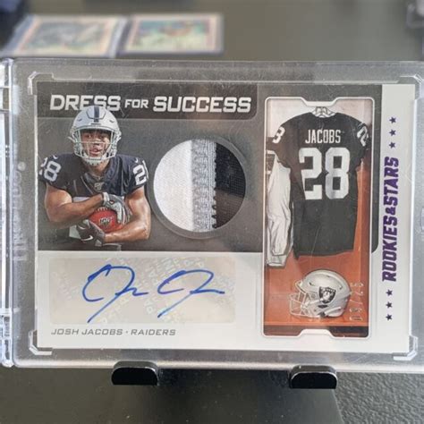 2019 Panini Rookies Stars Dress For Success DFS JJ Josh Jacobs 99