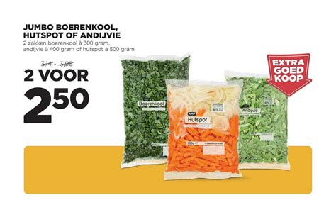 Jumbo Boerenkool Hutspot Of Andijvie Aanbieding Bij Jumbo