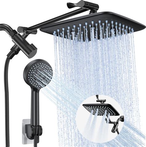 Veken High Pressure Rain Shower Head With Handheld Sparay Combo Easy