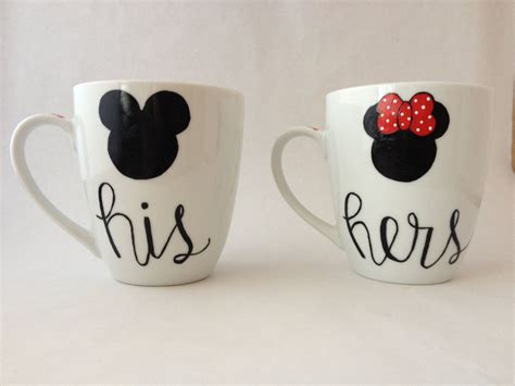 His And Hers Mr And Mrs Mickey And Minnie Coffee Mugs By MakeLoveLive