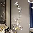 D Acrylique Sticker Muraux Moderne Sticker Miroir Effet Salon Maison