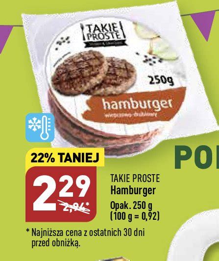 Hamburger Wieprzowo Drobiowy Takie Proste Cena Promocje Opinie