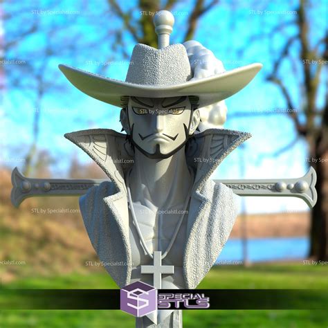 Dracule Mihawk Bust One Piece 3d Model Sculpture Specialstl