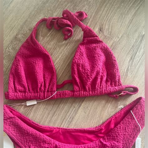 Poema Swim Nwt Hot Pink Poema Milley Annia Bikini Swimsuit Poshmark