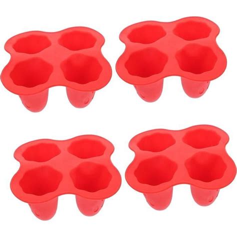 4Pcs Plateau À Glace Fantôme Moules En Silicone Plateau En Silicone