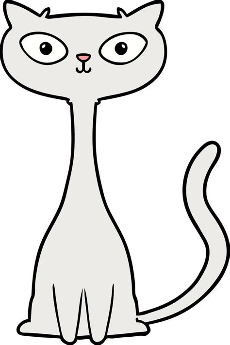 Gato De Dibujos Animados De Vectores 12356146 Vector En Vecteezy