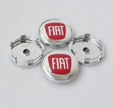 4x Fiat Alloy Wheel Hub Centre Cap New Centre Caps Badge 60mm Chrome