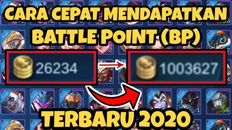 Cara Mendapatkan Battle Point Dengan Cepat Tahun Di Mobile Legends