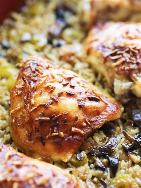 Chicken and Rice Bake Recipe - Made in 1 pan! - Pip and Ebby