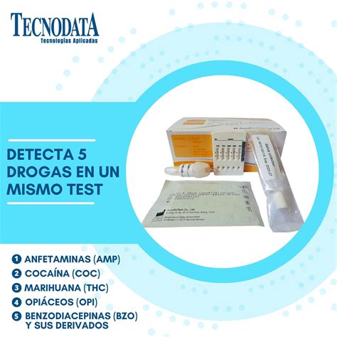 Test De Drogas En Saliva Prueba Cinco Drogas R Pido Tecnodata