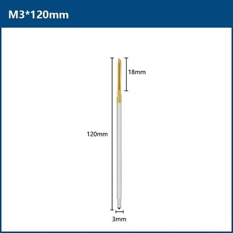 Outils De Filetage YWEI FILIERE BUSE DE FILAGE TARAUD M3x120