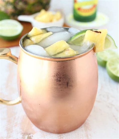 Grilled Pineapple Moscow Mule