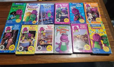 Huge Lot Of Barney Vhs Original Classics Barney Friends More The Best