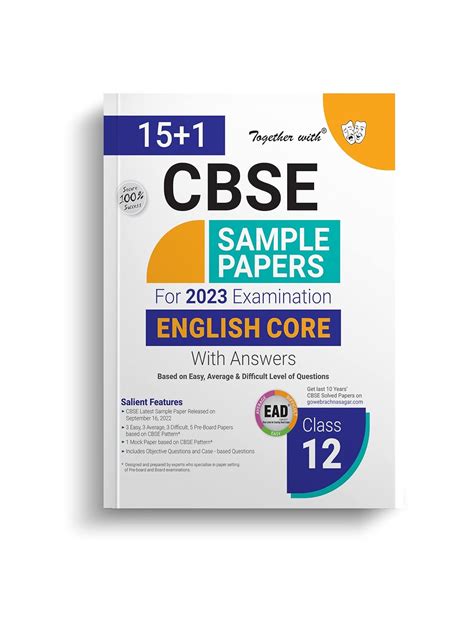 Together With Cbse Sample Papers Ead English Core For Class