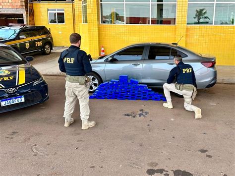 Prf Prende Traficante Transportando Mais De 83 Quilos De Cocaína