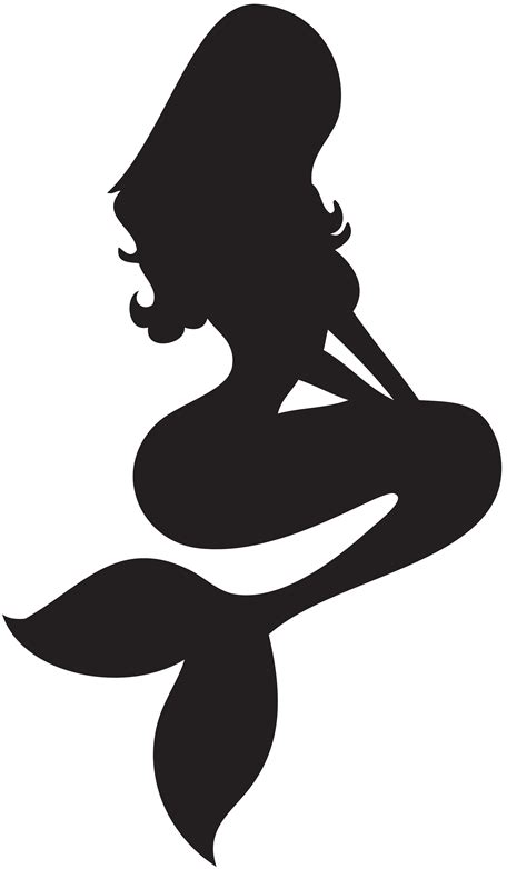 Mermaid Clipart Black And White | Free download on ClipArtMag