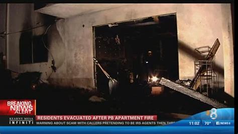 Fire Rips Through Pacific Beach Apartment Building All Residents