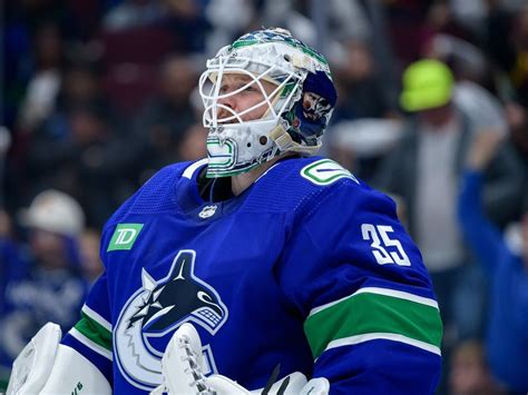 Thatcher Demko Hopes To Wear His New Mask Sooner Rather Than Later