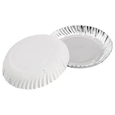 K G Round Disposable Paper Plate Paper GSM 120 Size 5 12 Inch At