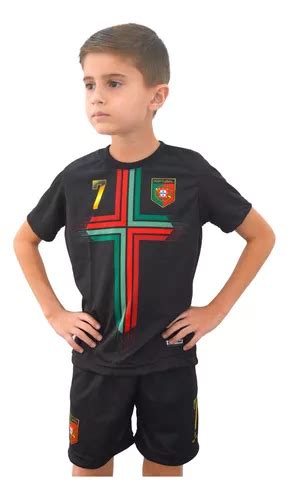 Uniforme Portugal Cristiano Ronaldo Camisa E Shorts Frete Gr Tis