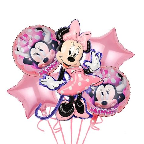 Set 5 Baloane Folie Minnie Mouse Its Party Time 80 Cm Emagro