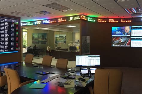 Led Stock Market Ticker Displays Rise Display