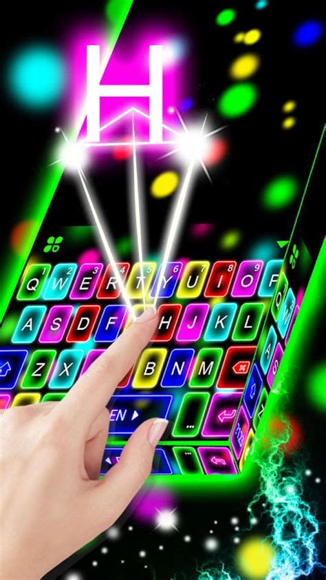 Android Için Thunder Neon Lights Keyboard Theme Apk İndir