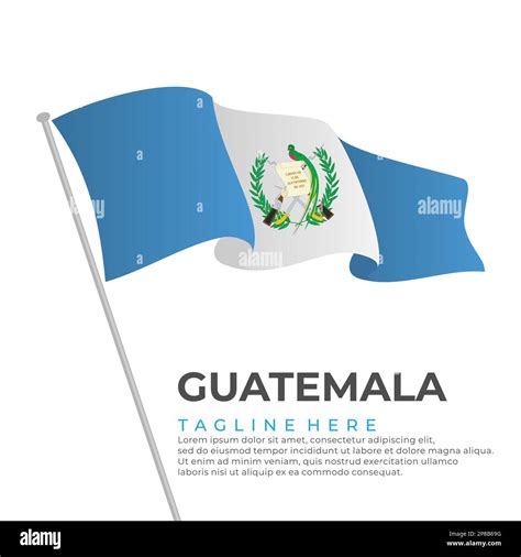 Template Vector Guatemala Flag Modern Design Vector Illustration Stock