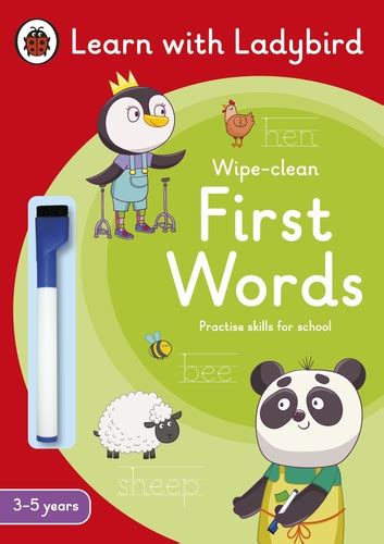 First Words A Learn With Ladybird Wipe Clean Activity Book Years