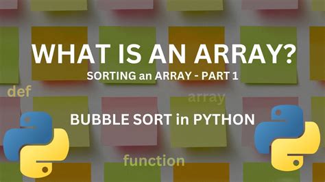 What Is An Array How To Sort An Array Part Bubble Sort Method