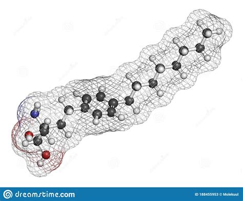 Fingolimod Multiple Sclerosis Ms Drug Molecule Atoms Are Represented