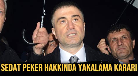 Sedat Peker Hakkinda Yakalama Karari Lider Gazete Antalya Haber Ve