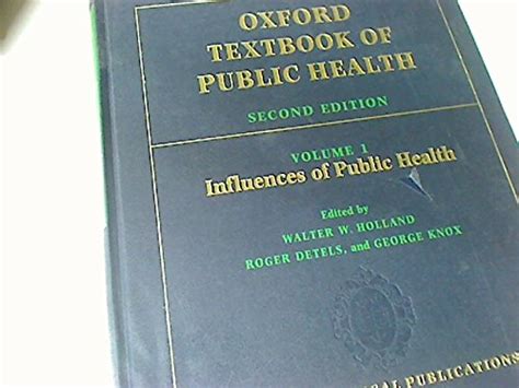 Oxford Textbook Of Public Health 9780192617064 Abebooks