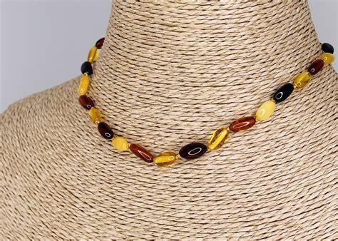 Collier Ambre Pour Enfant En Pierre Naturelle Ambre 3 Couleurs BIJOUX