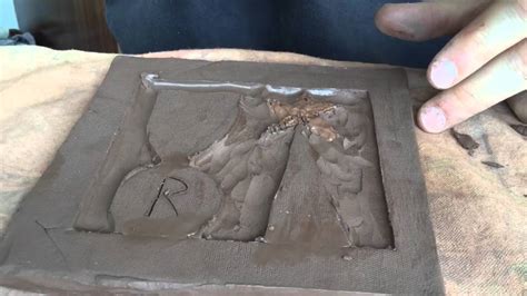 Making A Relief Clay Tile Youtube