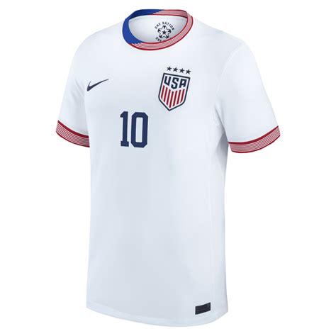 Nike Lindsey Horan Uswnt 2024 Stadium Home Dri Fit Soccer Jersey White Editorialist