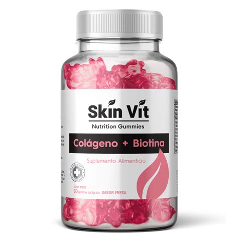 Gomitas de Colágeno Biotina Skin Vit 60 Gomitas – Recibe Xpress