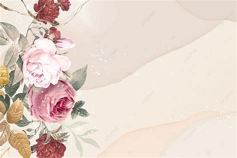 Flower Background Aesthetic Border Vector From Text Public