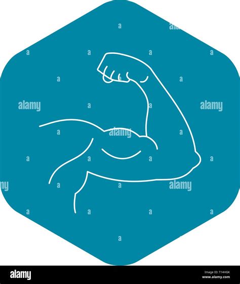 Strong Hand Muscle Icon Simple Style Stock Vector Image And Art Alamy