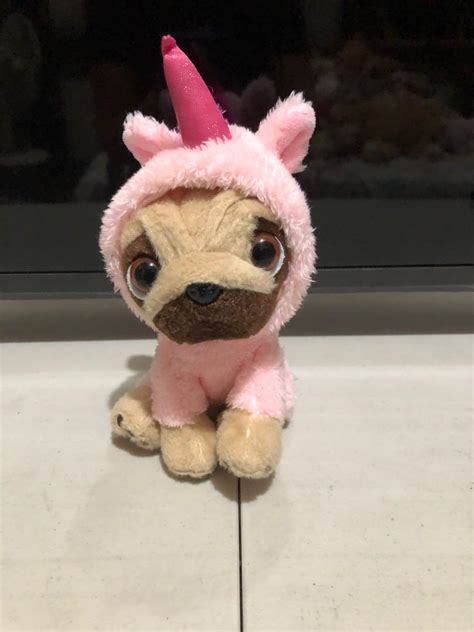 Pugsley The Pug Plush In Unicorn Costume Hobbies And Toys Toys And Games