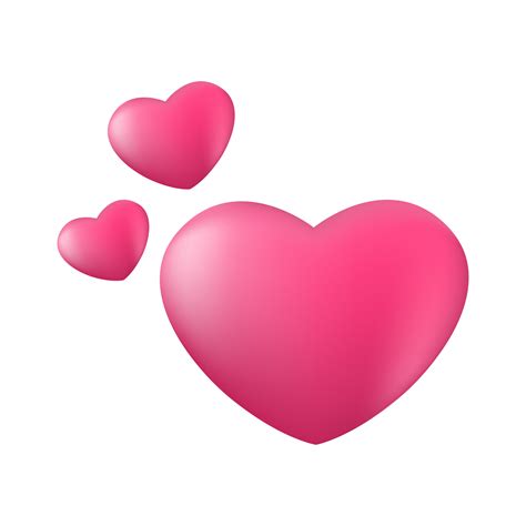 Pink Heart 3d 18741977 Png