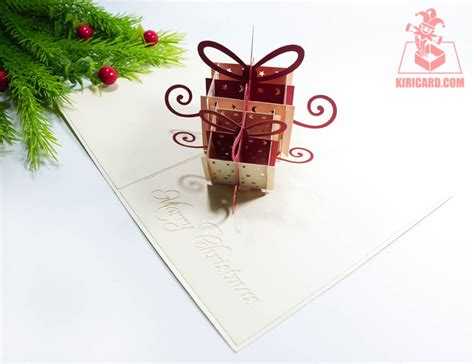 Christmas Gift Boxes Pop Up Card Kiricard