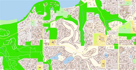 Tacoma Washington Map Vector Exact City Plan Detailed Street Map