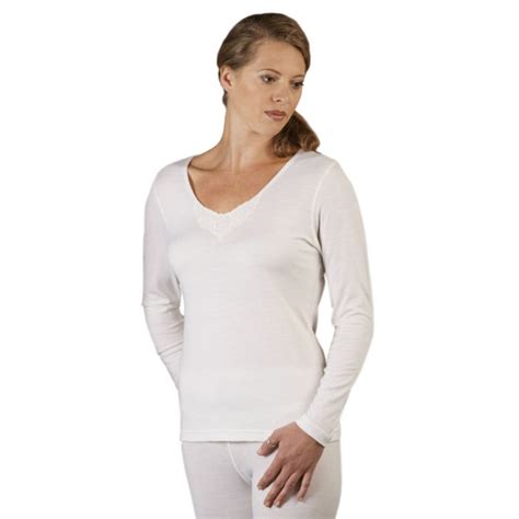 Superfine Merino Thermals Womens Long Sleeve Top New Zealand Nature