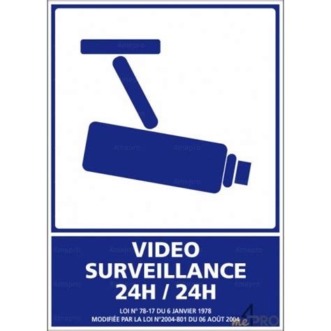 Panneau D Information Video Surveillance 24h 24h 4mepro