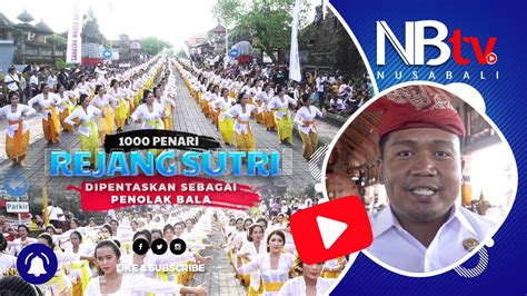 1000 Penari Rejang Sutri Dipentaskan Di Pura Desa Lan Puseh Desa Adat